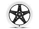 Forgestar D5 Drag Black Machined Wheel; Rear Only; 17x10 (05-09 Mustang)