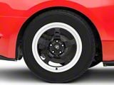 Forgestar D5 Drag Black Machined Wheel; Rear Only; 17x10; 50mm Offset (15-23 Mustang GT, EcoBoost, V6)