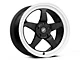 Forgestar D5 Drag Black Machined Wheel; Rear Only; 17x10 (15-23 Mustang GT, EcoBoost, V6)
