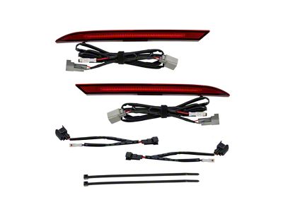 Form Lighting LED Rear Reflectors; Red (18-25 Mustang)