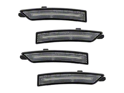 Form Lighting LED Side Marker Lights; Clear (24-25 Mustang)