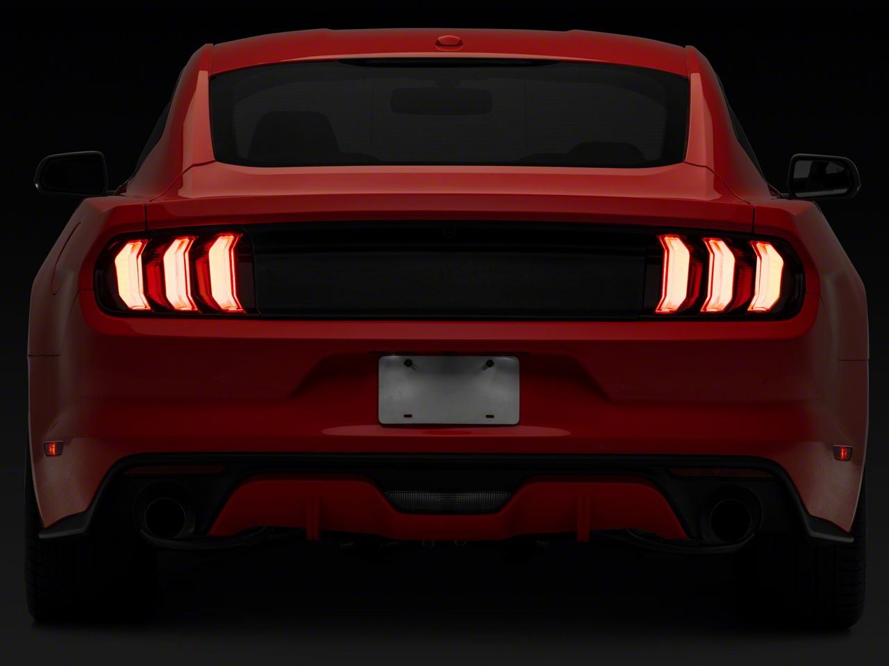 Form Lighting Mustang LED Tail Lights; Black Housing; Clear Lens