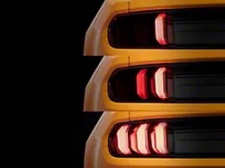 Form Lighting LED Tail Lights; Black Housing; Red Lens (15-23 Mustang)