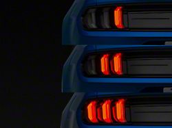 Form Lighting LED Tail Lights; Black Housing; Smoked Lens (15-23 Mustang)
