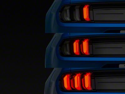 Form Lighting LED Tail Lights; Black Housing; Smoked Lens (15-23 Mustang)