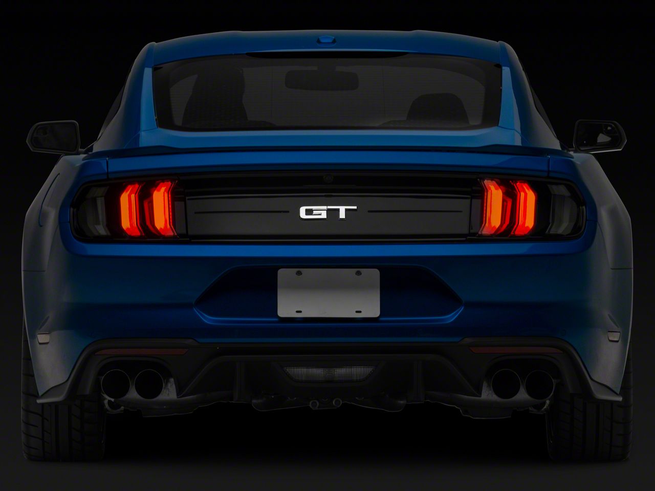 Form Lighting Mustang LED Tail Lights; Black Housing; Smoked Lens
