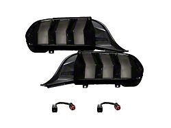 Form Lighting LED Tail Lights; Black Housing; Smoked Lens (24-25 Mustang)