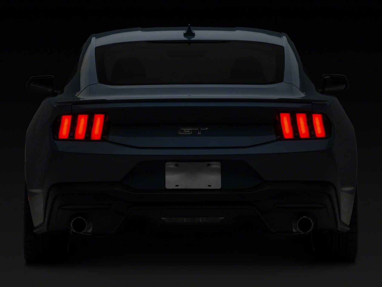 Form Lighting Mustang LED Tail Lights; Black Housing; Smoked Lens