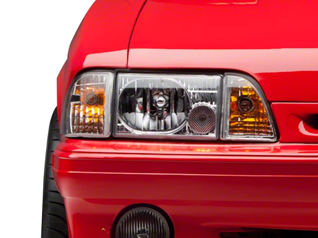 Raxiom Axial Series Headlights; Chrome (87-93 Mustang)