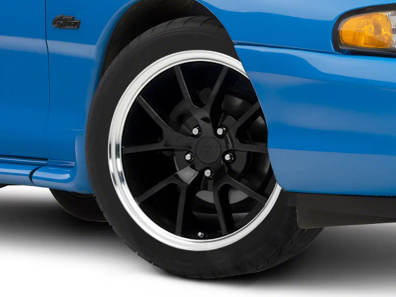 【ふわちゃん 】99-04マスタング CCRM XR Mustang FR500 Style Gloss Black with Machined Lip Wheel