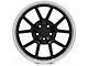 FR500 Style Gloss Black with Machined Lip Wheel; 18x9 (94-98 Mustang)