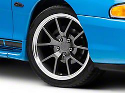 FR500 Style Anthracite Wheel; 18x9; 30mm Offset (94-98 Mustang)