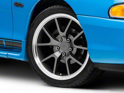 FR500 Style Anthracite Wheel; 18x9; 30mm Offset (94-98 Mustang)