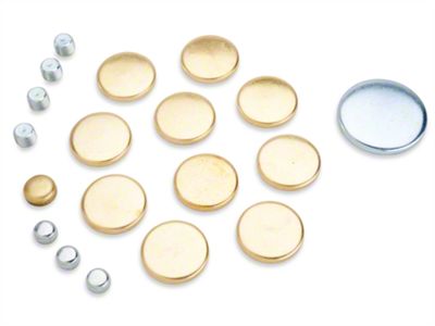 Store Brand Freeze Plug Kit; Brass (79-95 5.0L Mustang)