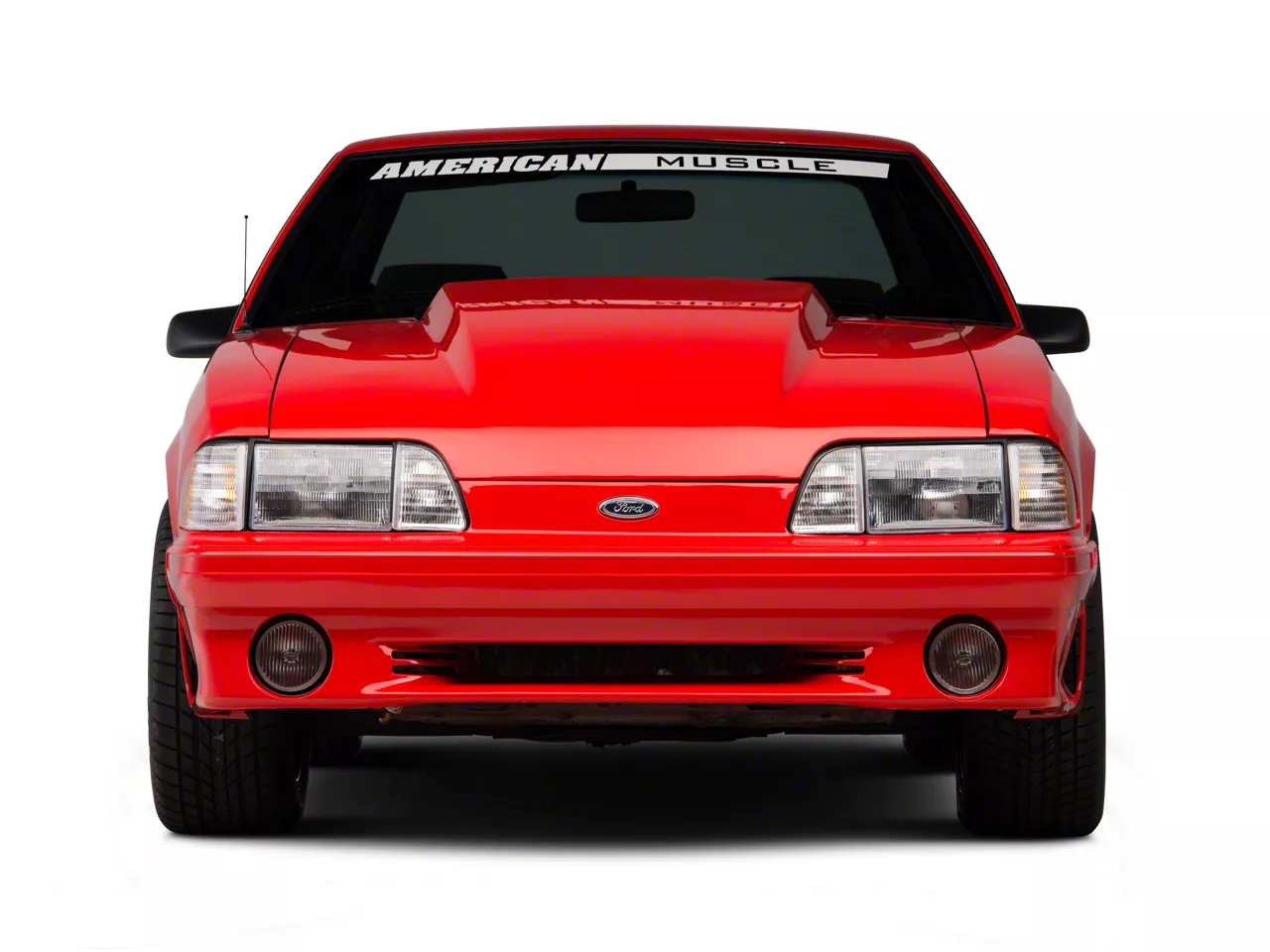 ★関税/送料込★Binary01★Arko Duffel Hood Mustang Mustang Mach 1 Style Hood; Unpainted (87-93 Mustang) - Free