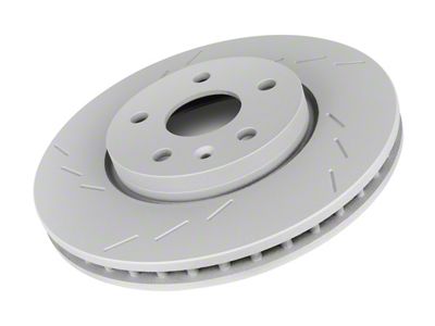 Frozen Rotors Slotted Rotor; Front Driver Side (09-19 Challenger R/T)