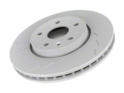 Frozen Rotors Slotted Rotor; Rear Driver Side (09-20 RWD Challenger SE & SXT w/ Single Piston Front Calipers & Solid Rear Rotors)
