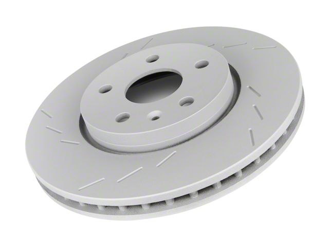 Frozen Rotors Slotted Rotor; Front Driver Side (84-86 Mustang SVO)
