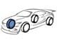 Frozen Rotors Slotted Rotor; Front Passenger Side (94-04 Mustang GT, V6)