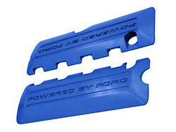 Ford Performance Coil Covers with Powered By Ford Logo; Blue (11-17 Mustang GT; 12-13 Mustang BOSS 302; 15-22 Mustang GT350, GT500)