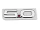 Ford Performance Coyote Style 5.0 Fender Emblems; Chrome (15-24 Mustang GT, Dark Horse)