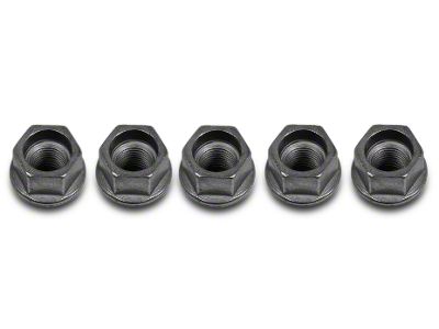 Ford Performance Open Ended Lug Nut Kit; 14mm x 1.5; Set of 5 (15-24 Mustang)