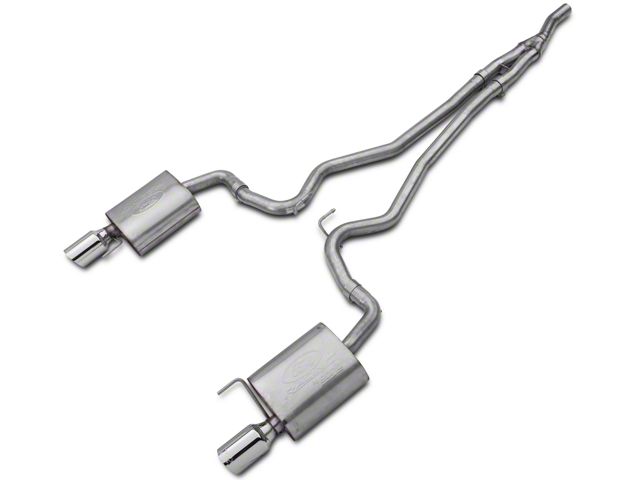 Ford Performance Touring Cat-Back Exhaust with Chrome Tips (15-17 Mustang EcoBoost)