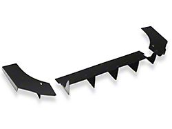 FS Performance Engineering Rear Diffuser Center and Outer Fins; Semi-Gloss Black (15-23 Charger Scat Pack, SRT; 19-23 Charger GT, R/T, Widebody)