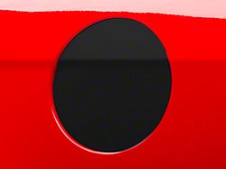 SEC10 Fuel Door Cover Decal; Matte Black (10-14 Mustang)
