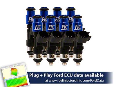 Fuel Injector Clinic High-Z Impedance Fuel Injectors; 1000cc (99-04 Mustang Cobra; 05-24 Mustang GT, Dark Horse; 15-22 Mustang GT350, GT500)