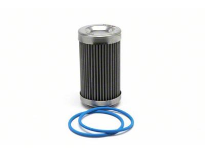 Fuelab 3-Inch Stainless Steel Replacement Element; 40 Micron