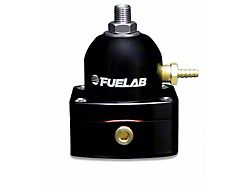Fuelab EFI Adjustable Fuel Pressure Regulator, 25-90 PSI; Black (Universal; Some Adaptation May Be Required)
