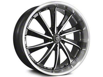 G-Line Alloys G0016 Gloss Black Machined Wheel; Rear Only; 20x8.5 (05-09 Mustang)