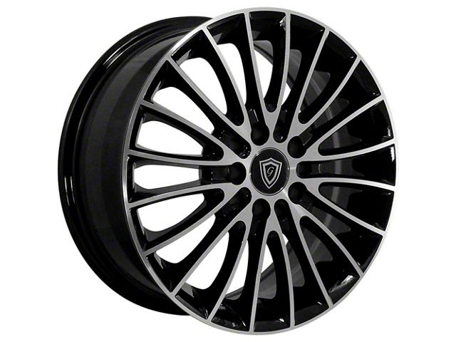 G-Line Alloys G0078 Gloss Black Machined Wheel; 18x8 (05-09 Mustang GT, V6)