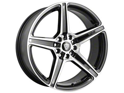 G-Line Alloys G5067 Gloss Black Machined Wheel; 18x8; 35mm Offset (05-09 Mustang GT, V6)