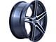 G-Line Alloys G5086 Gloss Black Machined Wheel; 18x8 (05-09 Mustang GT, V6)