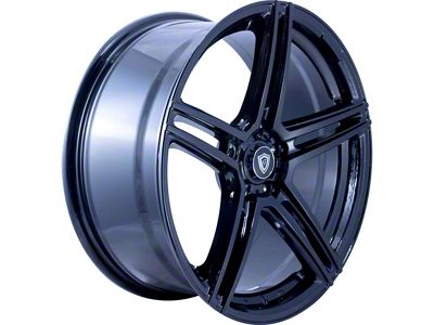 G-Line Alloys G5086 Gloss Black Wheel; Rear Only; 20x10 (05-09 Mustang)