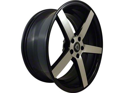 G-Line Alloys G5178 Gloss Black Machined Wheel; Rear Only; 20x10 (05-09 Mustang)