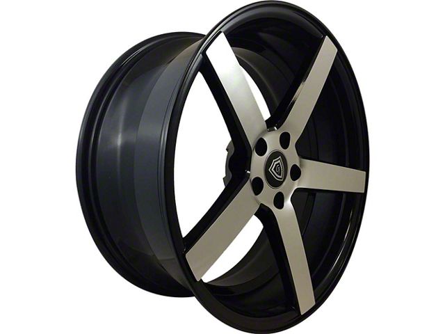 G-Line Alloys G5178 Gloss Black Machined Wheel; Rear Only; 20x10 (06-10 RWD Charger)