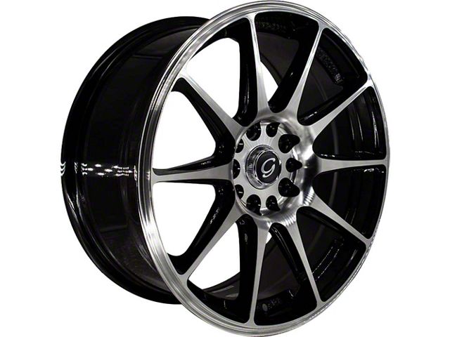 G-Line Alloys G0051 Gloss Black Machined Wheel; 18x8.5 (10-14 Mustang GT w/o Performance Pack, V6)