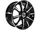 G-Line Alloys G1026 Gloss Black Machined Wheel; 18x8 (10-14 Mustang GT w/o Performance Pack, V6)