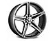 G-Line Alloys G5067 Gloss Black Machined Wheel; 18x9 (10-14 Mustang GT w/o Performance Pack, V6)