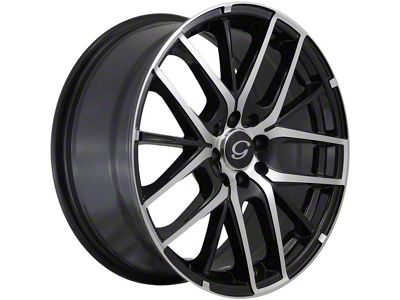 G-Line Alloys G0029 Gloss Black Machined Wheel; 18x8 (2024 Mustang EcoBoost w/o Performance Pack)
