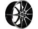 G-Line Alloys G0051 Gloss Black Machined Wheel; 18x8.5 (2024 Mustang EcoBoost w/o Performance Pack)