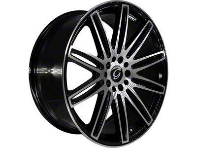 G-Line Alloys G1043 Gloss Black Machined Wheel; 20x8.5 (2024 Mustang)
