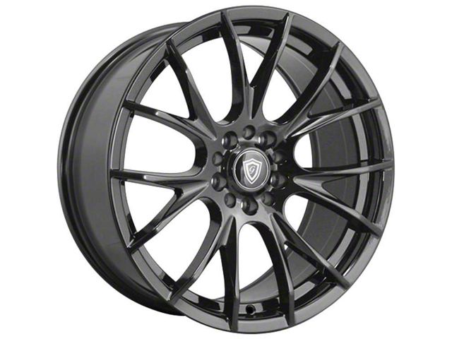 G-Line Alloys G7016 Gloss Black Wheel; 18x8.5 (2024 Mustang EcoBoost w/o Performance Pack)