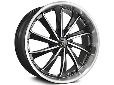 G-Line Alloys G0016 Gloss Black Machined Wheel; 20x8.5; 20mm Offset (08-23 RWD Challenger, Excluding SRT Demon, SRT Hellcat & SRT Jailbreak)