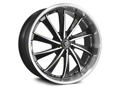 G-Line Alloys G0016 Gloss Black Machined Wheel; 22x9.5 (08-23 RWD Challenger, Excluding Widebody)