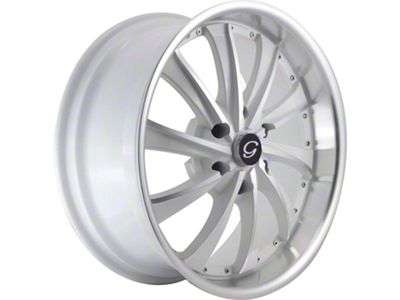 G-Line Alloys G0016 White Machined Wheel; 20x8.5 (08-23 RWD Challenger, Excluding SRT Demon, SRT Hellcat & SRT Jailbreak)