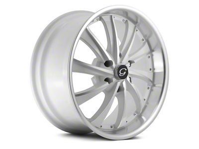 G-Line Alloys G0016 White Machined Wheel; 22x9.5; 15mm Offset (08-23 RWD Challenger, Excluding Widebody)